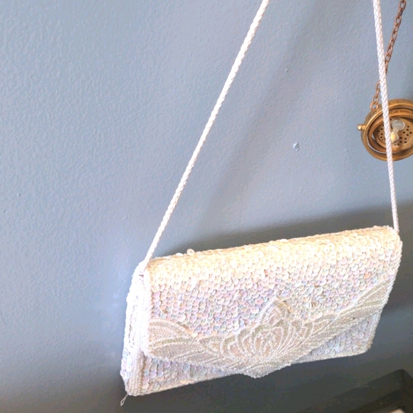 Vintage sequined crossbody/clutch - Picture 2 of 4